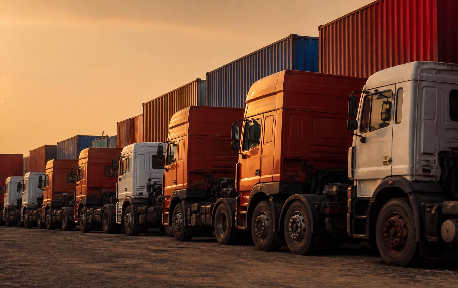 Line of Jagson container trailers